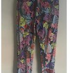 CAbi women’s #5966 Snappy Jogger Pants Size Large Tropical Floral Pull-On Photo 1