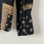 Free People  Little Secrets Scarf Print Button Up Shirt Blouse Size Small Photo 10