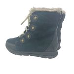 Sorel Explorer Joan Suede Boots Lace-Up Waterproof Weather Black Size US 9.5 Photo 9