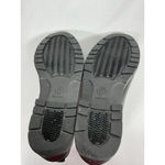 Womans Pullon Rainboots 8.5 M Black Flat Elastic Ankle Round Toe Photo 7