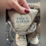 Field & Stream  Thinsulate Water Resistance Boots Leather Upper Gray Tan Size 9 Photo 2