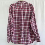Gap Plaid Stretch Cotton Standard Fit Button Down Shirt Watermelon Size XL Photo 5