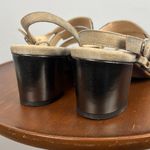 Unity in Diversity Happy strappy multicolor suede slingback sandals size 9 Tan Photo 2