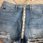 KanCan Jean Shorts Womens M Blue Relaxed Distressed Denim Medium Wash‎ Photo 6