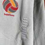 Independent Trading Co Lennon Cropped Peace Love Happiness Hoodie Sage Sz Medium Green Photo 4