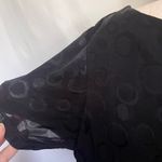 Chico's TRAVELERS by  Tunic Dress Sz 12 Black Circle Geometric Stretch Jacquard Photo 7