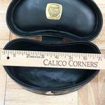 Vintage SISO Italy Black Quilted Leather Structured Oval Vanity Cosmetic Handbag Photo 11