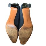 Salvatore Ferragamo Vintage  Leather/Patent Pumps Dark Blue Navy black Size 8 AAA Photo 11