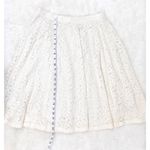 Grace Elements Ivory Cream Lace Midi Skirt A-Line Fit & Flare Size Small New Photo 9