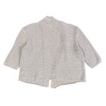 Eileen Fisher  Silk Linen Open Front Cardigan Sweater Short Sleeve Lt Blue Small Photo 1