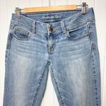 American Eagle  Outfitters Y2K Slim Boot Light Blue Flare Jeans Size 4 Stretch Photo 1