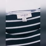 Umgee Stripped Peplum Blouse Top Photo 6