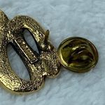 God Bless America Tie Tack Jewelry Pin Brooch Marked Camco Gold Color Metal Photo 4