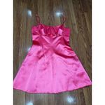 PATOU Pink Cotton Blend Satin Mini Dress FR 44 Cutout Waist Cocktail Party Dress Size undefined Photo 10