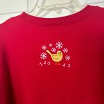 Westbound  Women’s Red Snowman Embroidered Winter Christmas Sweatshirt Photo 5