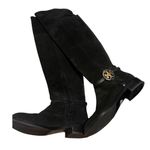 Tory Burch Miller Black Suede Tall Boots Women's Sz. 6.5 Photo 2