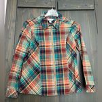 Christopher & Banks  zip up flannel shirt size M Photo 0