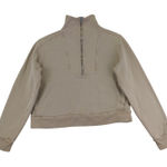 Everlane Funnel Neck Pullover Womens XS Organic Cotton Half Zip Sweatshirt Crop Photo 0