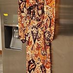 πRIXOπ Kamilla Cutout Midi Dress ~ Grace Paisley Canyon Paisley Small S NWOT Orange Photo 13