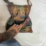 Anuschka Vintage  Artistic Floral Handmade Leather Crossbody Bag Photo 5