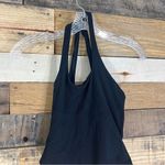 Revolve L*Space Phoebe One Piece in Black Ribbed One Shoulder Size 4 NWT Photo 3