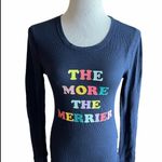 Old Navy Womens The More the Merrier Holiday Thermal Lounge Sleep Top - Sz M Photo 1