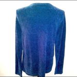 Erika  navy blue super soft embroidered sweater Photo 1