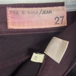 Rag and Bone  Wine Coated Metallic Legging Jeans, Size 27 Photo 2