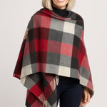 NWT 2010s Irish Lambswool Tartan Cape Scarf Woollen Market Ireland Small Photo 0
