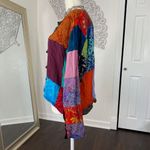 Vintage Colorful Retro Boho Hippie Patchwork Celestial Whimsical Jacket S / M Gold Size M Photo 4