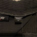 Avenue NWT  Women’s Black Cuffed Wide Leg Trousers, small polka dot, Size 16 Photo 9