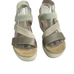 Earth Origins Sandals
7.5 M Maxine Wedge Strappy Buckle Straps Pewter Leather Photo 4