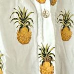Tory Burch  Mira Cotton Beach Shirt in Pineapple Print - Size XS Photo 5