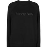 Sweaty Betty Superhero Logo Fashion Sweatshirt XS Black Athletic Crewneck Photo 7