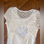 Wet Seal  Cream Sheath Mini Dress Scoop Neck Short Sleeve Photo 6