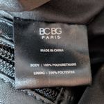 BCBG Paris Black Studded Tote Bag Boho Purse Edgy Gold Photo 5