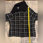 Coldwater Creek Women’s Black and White Checkered Jacket Photo 5