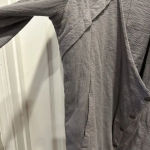 Armani Exchange A/X Armani Exchange Gray Button Up Moto Jacket Women’s Size Small Cotton Photo 2