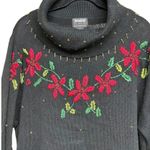 Designer Originals  Studio Beaded Poinsettia Sweater Women’s Size 2X Photo 2