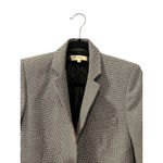 Paul & Joe Wool Houndstooth Size 36 Women's Blazer Suit Lined Business Black Photo 2