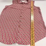 Zac and Rachel  Women's Small Criss Cross Back Sleeveless Collared TankTop Blouse Photo 2