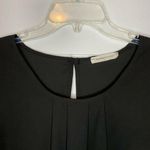 Newbury Kustom  Women's Black Top Blouse Size Small Roll-Up Sleeve Classic EUC Photo 1