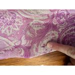 Unbranded Vintage Pink Paisley 100% Wool Sheer Western Scarf Wrap Photo 2