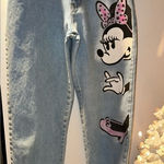 AMAZING Vintage Jou Jou painted Minnie Mouse jeans 💕 Pink Size undefined Photo 0