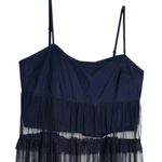 Anthropologie Maeve Black Sheer Overlay Tierred Tulle Dress Large NWT Photo 8