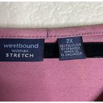 Westbound ‎ Womens 2X Embellished Colorful Floral Butterfly Blouse Top Boho Fairy Photo 3