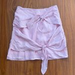 Urban Outfitters UO Tie Front Pink Mini Skirt Photo 0