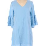 Belongsci Women's Dress V-Neck Bell Sleeve Shift Dress XL Photo 0