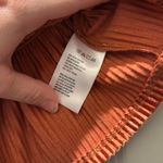 Urban Outfitters  Crop Orange Velvet Top Photo 2