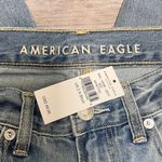 American Eagle  Light Wash High Rise Mom Jeans Distressed Extra Short 2 NWT Photo 8